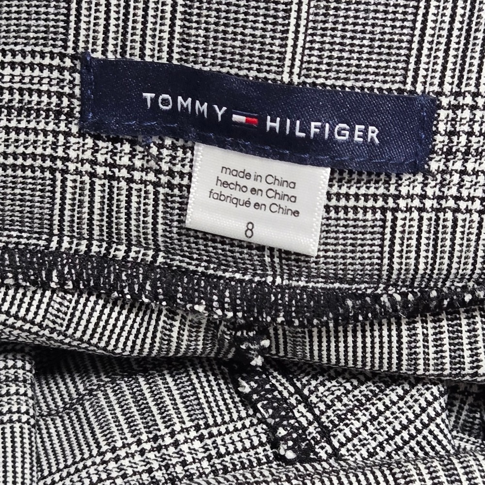 Tommy Hilfiger NWT Grey Glen Plaid Pull On Skinny Pants Size 8 NEW $89 - Picture 11 of 12